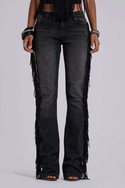 Fringe Bootcut Jeans