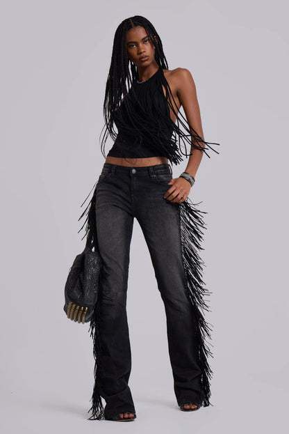 Fringe Bootcut Jeans