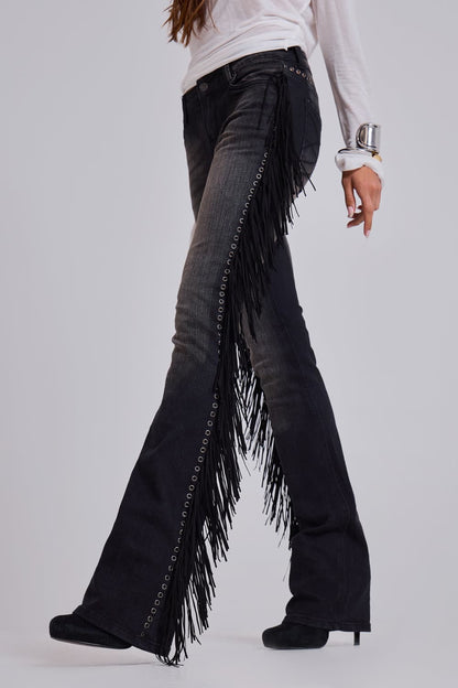 Fringe Bootcut Jeans